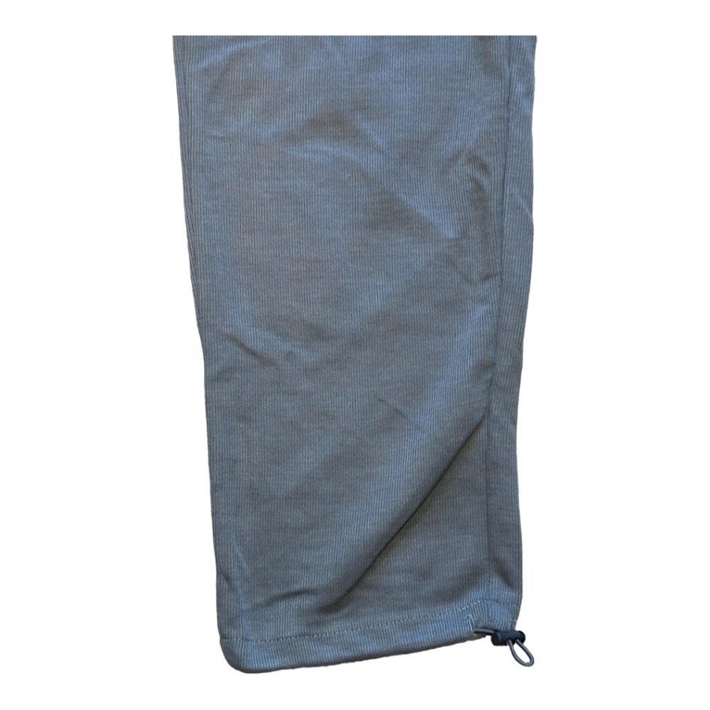 NWT Halara Inside Drawstring Elastic Waist Side Pocket Wide Leg Lead Grey Pants - Picture 6 of 8
